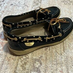 Womens Black/Gold Top-Sider  Sperry 8.5 Loafer